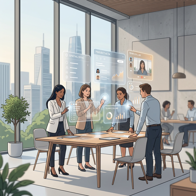 Hybrid Spatial Computing: Redefining Collaborative Workspaces